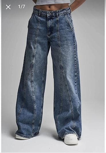 Geniş kalıp qadın cins şalvar. M razmer. Yenidi etiketi ustunde -