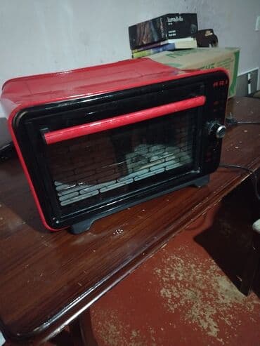 Plitələr və bişirmə panelləri: Duxovka Elektrik, rəng - Qırmızı, Ayrıca dayanan — 1