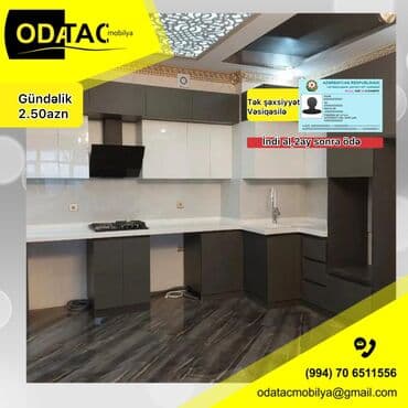 i̇kinci el metbex mebeli: Sifarişlə mətbəx dəsti, Özü çəkən petlələr, Mat laminat, Kredit var, Pulsuz çatdırılma, Rayonlara çatdırılma, Ödənişli çatdırılma — 1