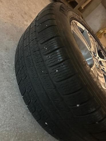 4 bolt diskilər: X5 disk təkər BMW orijinal yüngül lehimli disklər və təkər dəsti - — 4