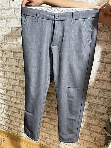 kişi geyim: Kişi şalvarları – 2 model bir yerdə Qara jeans cins şalvar 32 razmer — 2