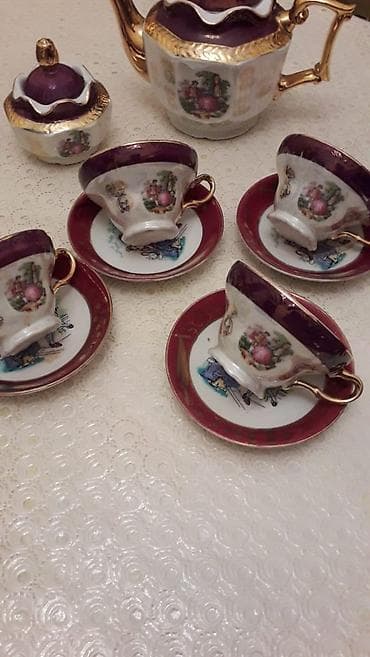 sud separatoru: Çay dəsti, rəng - Ağ, Farfor — 2
