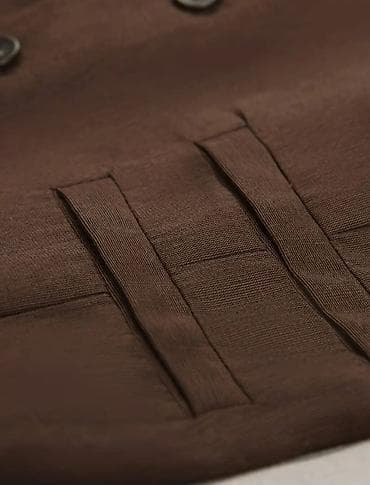 usta geyimi: Jilet, Trendyolmilla, M, rəng - Qəhvəyi — 3