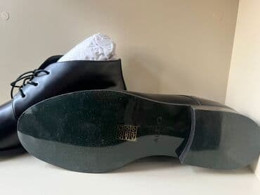 bot kişi: ALDO kişi ayaqqabıları – 2 model 1) Qara broqer çəkmələr - Material — 3