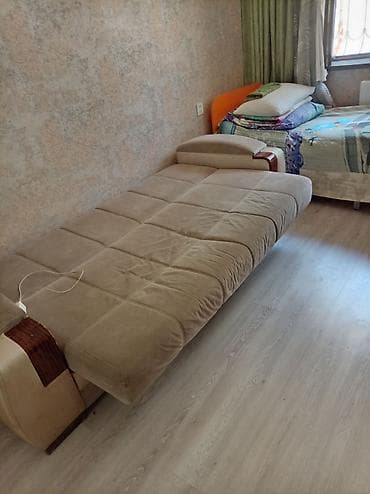 Divanlar: Bej rəngdə transformer divan-kreslo - 3 nəfərlik geniş oturma sahəsi — 2