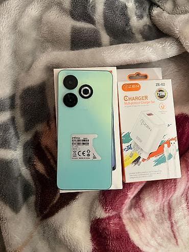 note 12 pro plus: Infinix Smart 8, 64 GB, rəng - Yaşıl, Face ID — 5