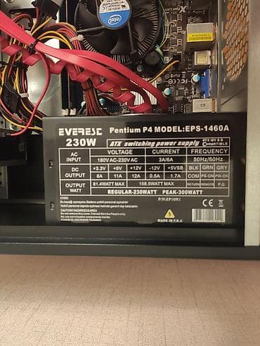 Monitorlar: Xüsusiyyətləri: Ana plata-Asrock H61M-VG3 DDR3 Processor-Intel Core i3 — 10