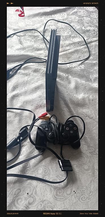 playstation 1: Sony PlayStation 2 Slim (PS2) oyun konsolu hec bir problemi yoxdu — 3