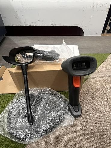 kassa printer: Məhsul: USB Barkod Oxuyucu + Masaüstü Dayaq Təsvir: - Əl tipli 1D/2D — 1