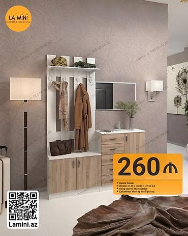 2 qapılı, Güzgülü, Ağ, Digər material, Açılan, Düz dolab