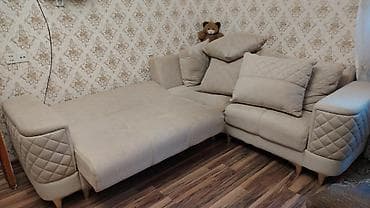 Divanlar: Künc divan, İşlənmiş, Açılan, Bazalı, Vеlur parça, Çatdırılma yoxdur — 3