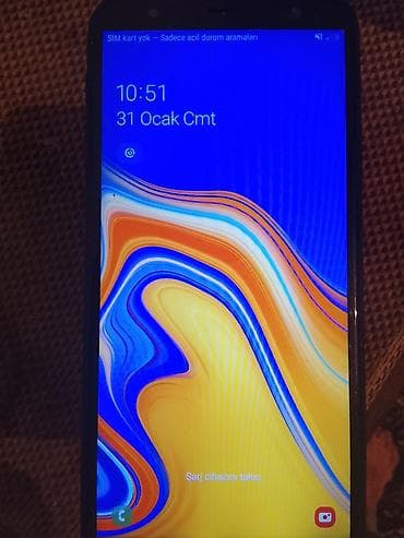 samsung ekran: Samsung Galaxy J4 Plus, 16 GB, rəng - Mavi, Sensor — 3