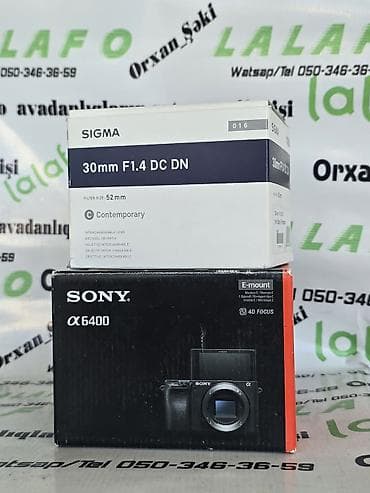 playstation 3 en ucuz: Sony A6400 + Sigma 30mm F1.4 obyektiv. Gəlmədir Azərbaycanda istifadə — 1