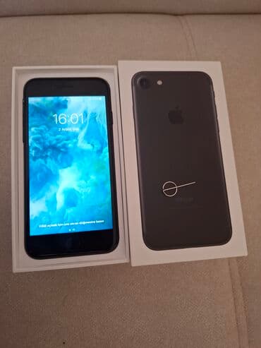 IPhone 7, 128 GB, Jet Black, Barmaq izi