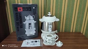 Samovar elektrik samovar Heager 1350 watt Güc 6 litr tutumlu Paslanmaz — 6