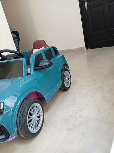 Uşaq üçün elektrikli minik maşını Rəngi Mavi Pult və zaryatqa daxil — 4