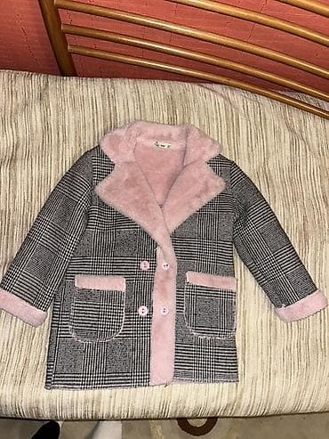 uşaq ara: Uşaq üçün isti palto - Model: İki cərgə düyməli uşaq palto - Brend — 1