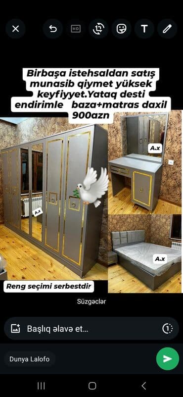 yataq desdi mebel: Yataq desti — 1