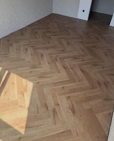 balta: Balıqlar Sümüklü (Herringbone) Dizayn Laminat/Parket Döşəmə - Təbii — 5