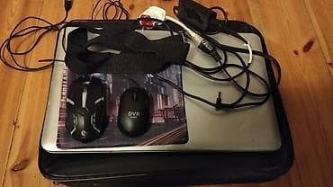 gence tap az telefon: HP noutbuk + 2 siçan + mouse ped + kabellər + komputer çantası — 9