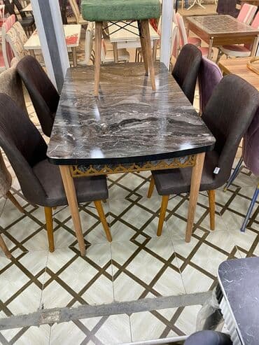 kuxna stol: 🇹🇷Türk istehsalı Möhtəşəm ✨✨ Kuxna üçün stol stul dəsti 4 stul 1 — 17