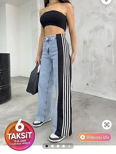 Şalvarlar: Şalvar 2-3 defe geyinilib yeni kimidi razmer 36 — 2