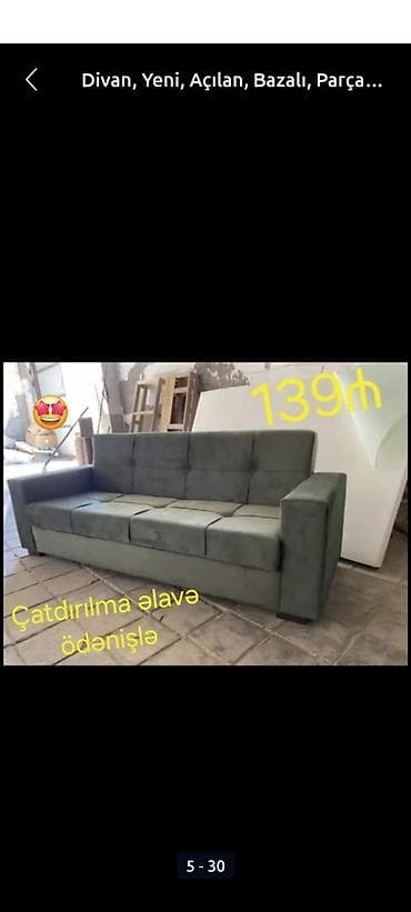 ucuz divan satilir: Divan, Yeni, Açılan, Bazalı, Parça, Ödənişli çatdırılma — 1