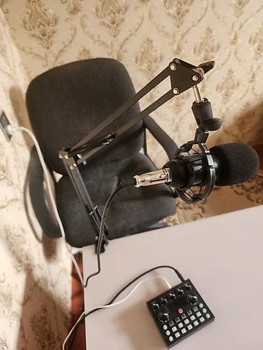 Tiktok canlı yayın mikrafonu Podcast/stream üçün tam mikrofon seti