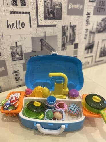 Ножи: Uşaq üçün oyuncaq mətbəx dəsti – daşımalı çamadan baha alinb elavelrde — 1