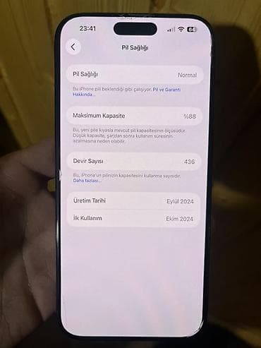 IPhone 16 Pro Max, 256 GB, Qara, Qırıq