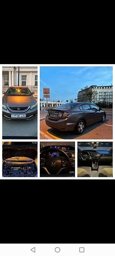 Honda civiz 2013 cü il.1,5 mator.214000 probeq. Hec bir əziyi yoxdur lalafo.az -da Honda civiz 2013 cü il.1,5 mator.214000 probeq. Hec bir əziyi yoxdur