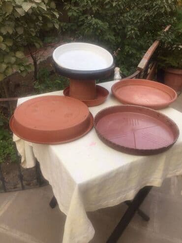 rozmarin bitkisi qiymeti: Dibçəklər üçün altlıqlar Hündürlük: 5 sm Diametr: 35 sm — 1