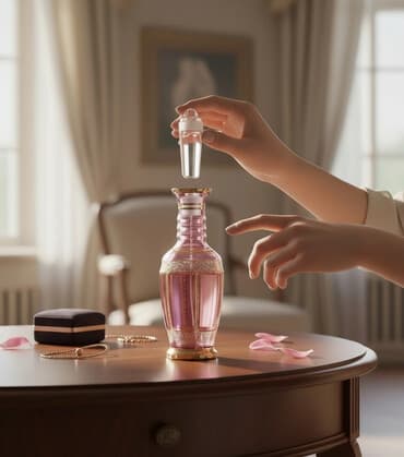 qab qacak: Bənövşəyi rəngli dekorativ şüşə butulka – şərab, likör və ya — 1