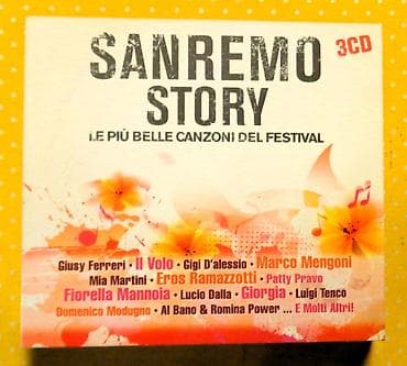 kassetlər: CD "Sanremo Story" Original 3 CD li albom.Albom təzə Avropa — 1