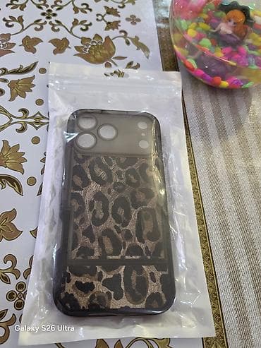 dubay iphone 17 pro max: Iphone 17 pro max üçün Leopard naxışlı telefon qabı və qatlanan — 3