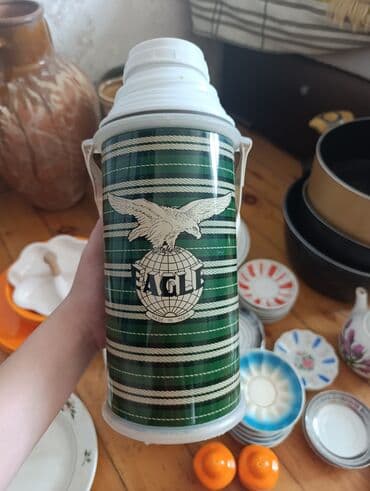 Çaydanlar və qəhvədanlar: Rəng - Yaşıl, Termos, Şüşə — 4