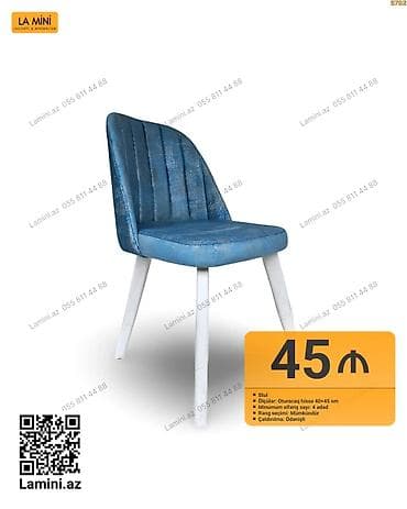 Stul – La Mini - Model: Yumşaq oturacaqlı, dikey tikişli arxa hissə - — 1