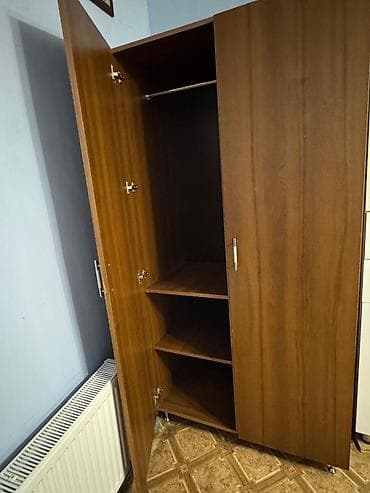 dolab ofis: İki qapılı geyim şkafı - Material: laminat/DPF ağac teksturalı örtük — 3
