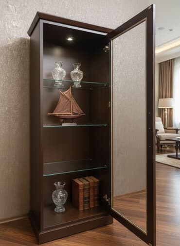 qapı taxta: İşlənmiş, Açılan, 1 qapı Düz dolab, Bufet — 1