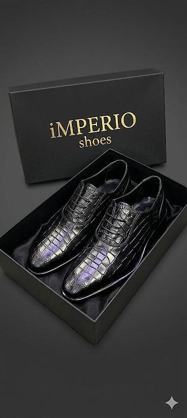 Klassik kişi ayaqqabısı – IMPERIO Shoes - Material: təbii dəri -