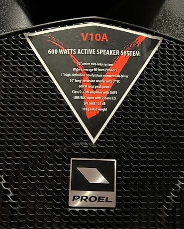 canon 5 d: Proel V10A aktiv akustik sistem – cüt kolon və tənzimlənən tripodu — 4