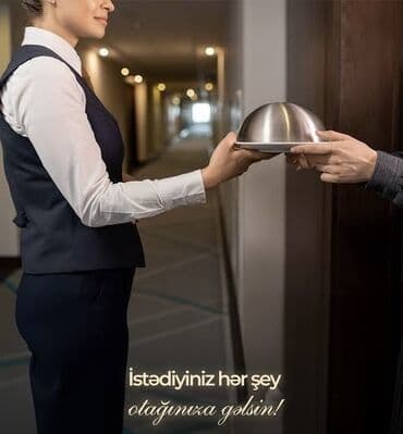 ресепшн вакансии баку: Ofisiant tələb olunur, Otel, Gündəlik ödəniş, 18-29 yaş, 1-2 illik təcrübə — 1