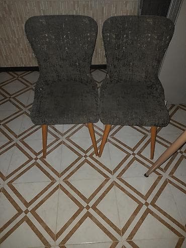 masası: Mətbəx üçün, İşlənmiş, Qatlanan, Dördbucaq masa, 2 stul — 7