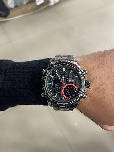 kurtka turkce ne: Qol saatı, NaviForce, rəng - Gümüşü — 1