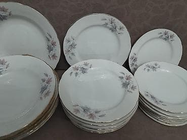 nahar servisi: Nahar dəsti, rəng - Ağ, Farfor — 2