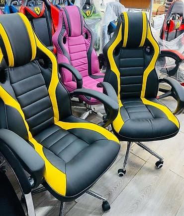 kreslo temiri: Təkərli, Qolları tənzimlənir, Dəri — 8