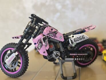 Audi: Konstruksiya dəsti – texniki motosiklet modeli - Rəng: çəhrayı/qara — 3