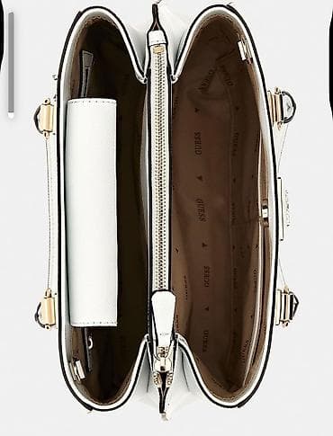 usta cantasi: Guess NOELLE GIRLFRIEND SATCHEL – ağ rəngdə əl çantası. Almaniyadan — 2