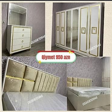 mebel skaflar: Yataq otağı mebel dəstləri – yeni sifarişlə hazırlanır Tərkib: - — 4