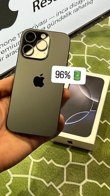 IPhone 16 Pro, Black Titanium lalafo.az -da IPhone 16 Pro, Black Titanium